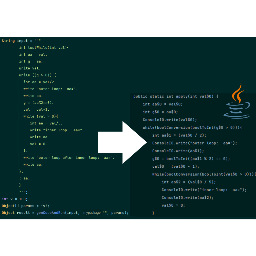 plc interpreter to java programming language