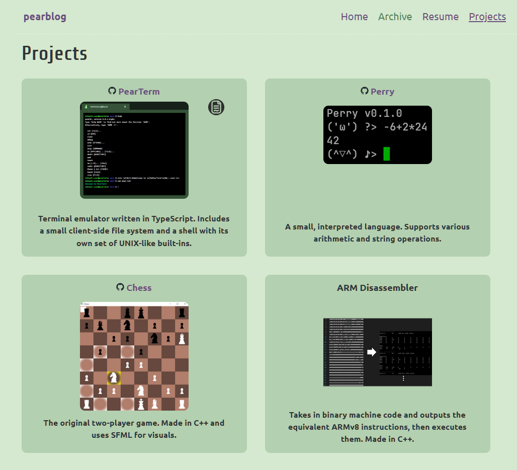 personal site
